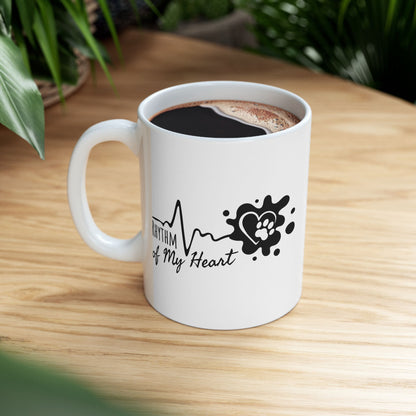 Ceramic Mug, (11oz, 15oz) Rhythm of my heart