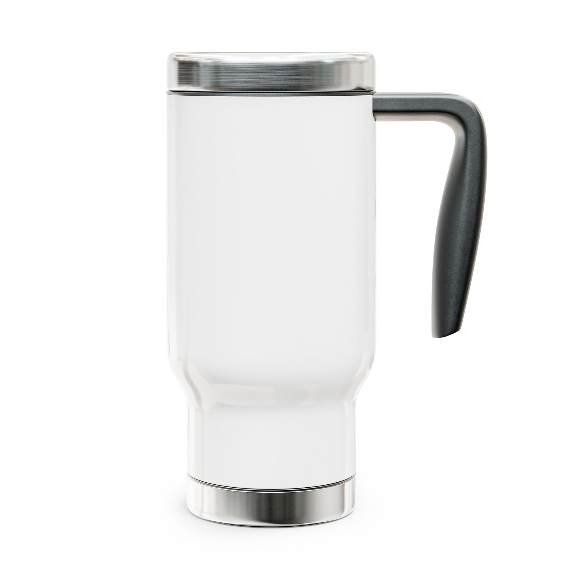 stainless steel travel mug with handle