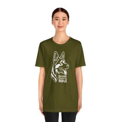 Unisex Jersey Short Sleeve Tee German Shepherds Rule