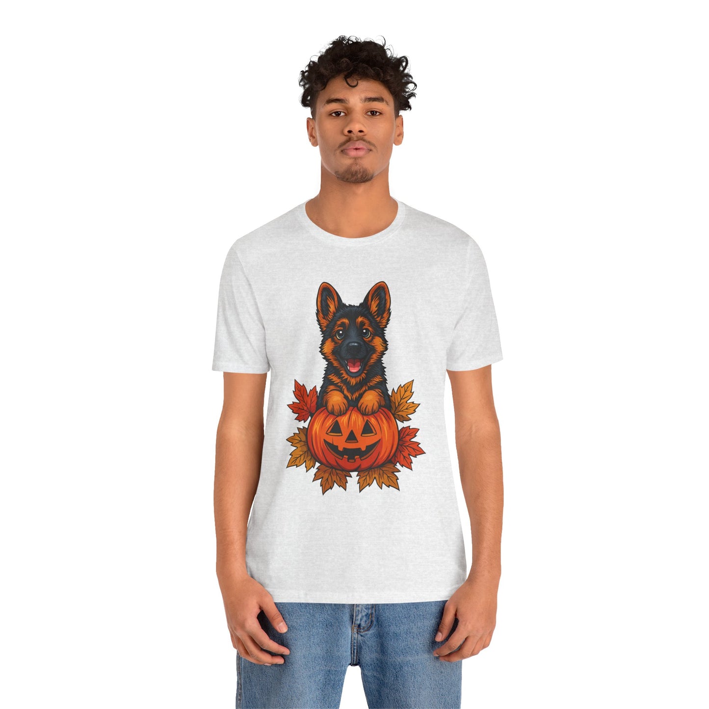 Unisex Jersey Short Sleeve Tee Halloween German Shepherd