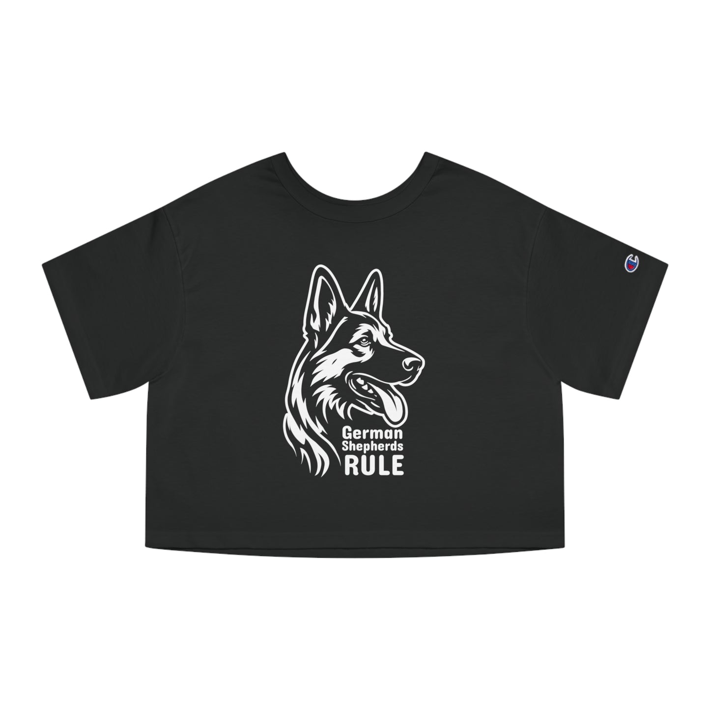 Champion Women's Heritage Cropped T-Shirt German Shepherds Rule