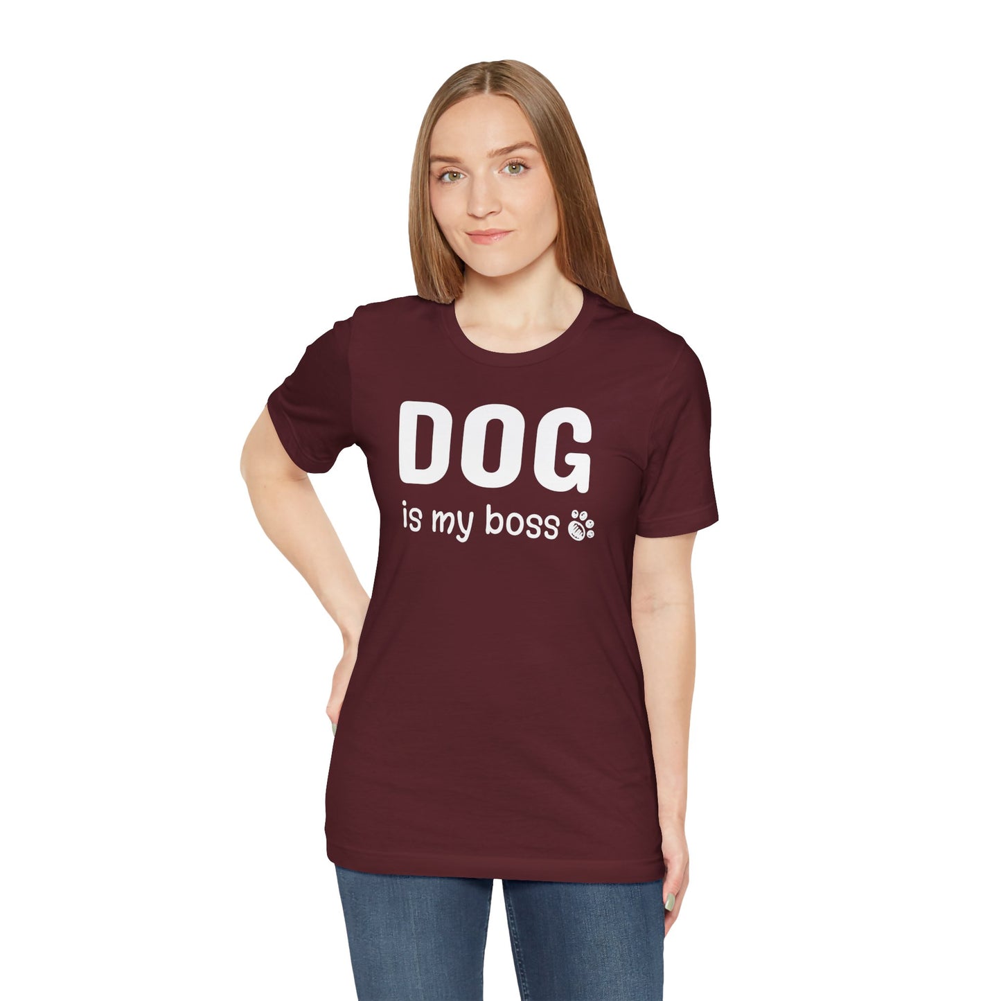 Unisex Jersey Short Sleeve Tee DOG is my boss