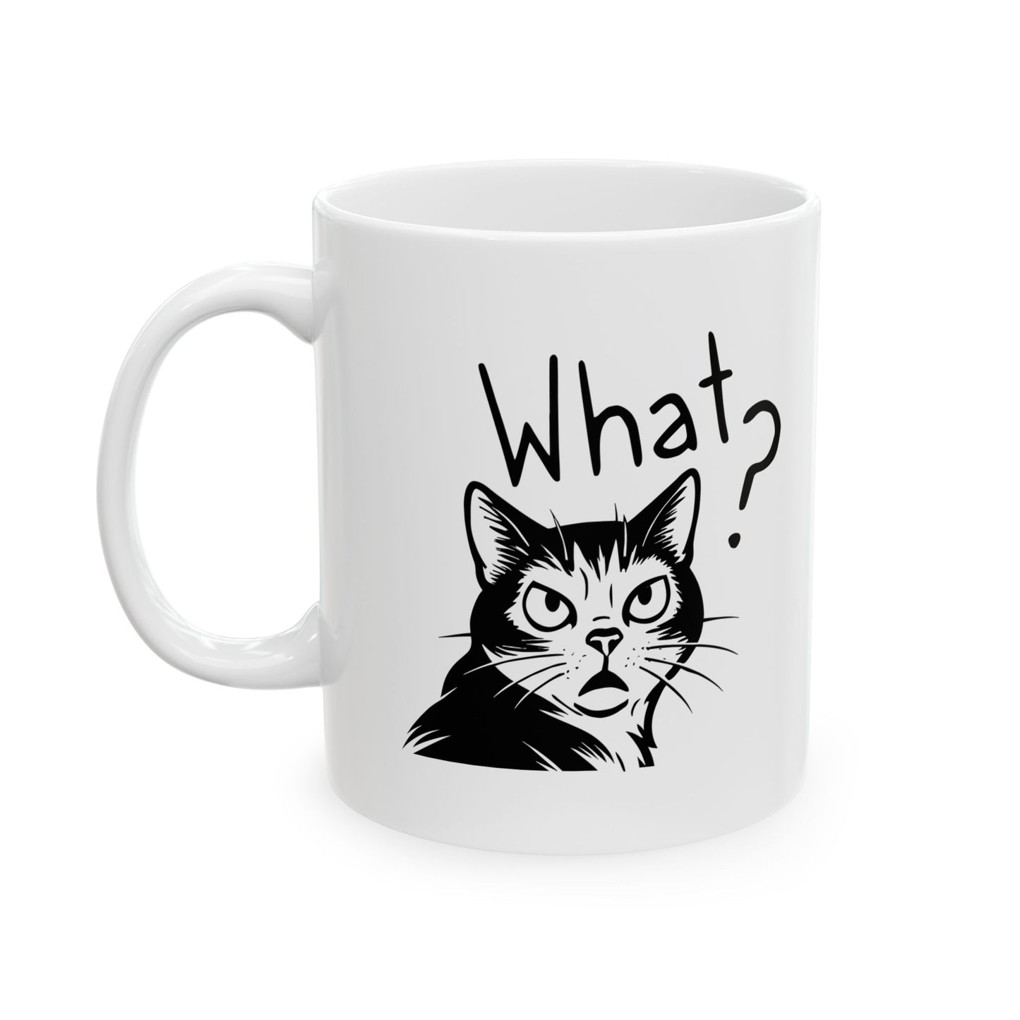 Ceramic Mug, (11oz, 15oz) What?
