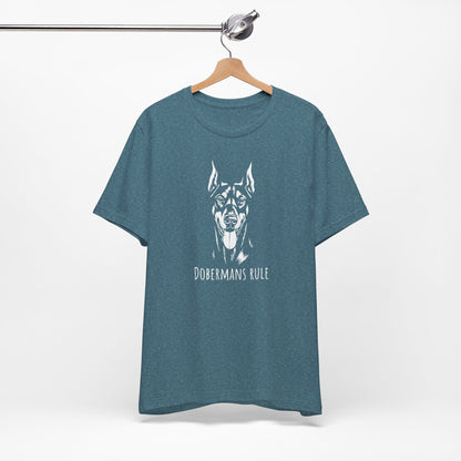Unisex Jersey Short Sleeve Tee Dobermans Rule