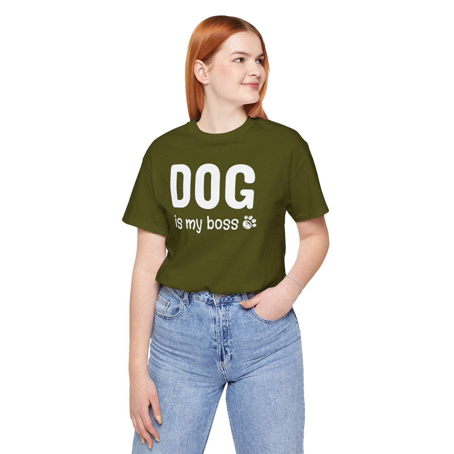 Unisex Jersey Short Sleeve Tee DOG is my boss