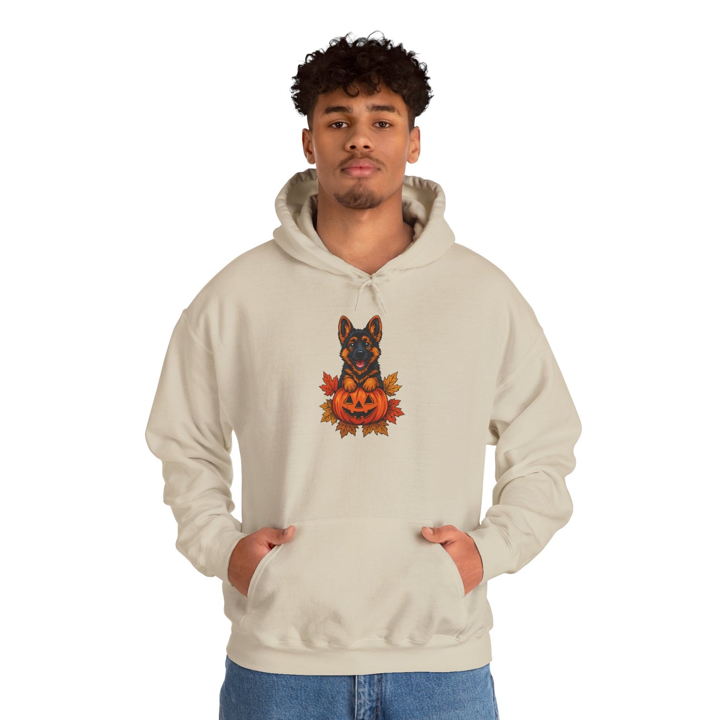 Unisex Heavy Blend™ Hooded Sweatshirt Halloween German Shepherd