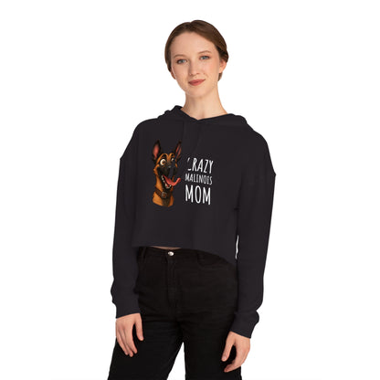 Person wearing a black hoodie with a dog graphic and text on a white background