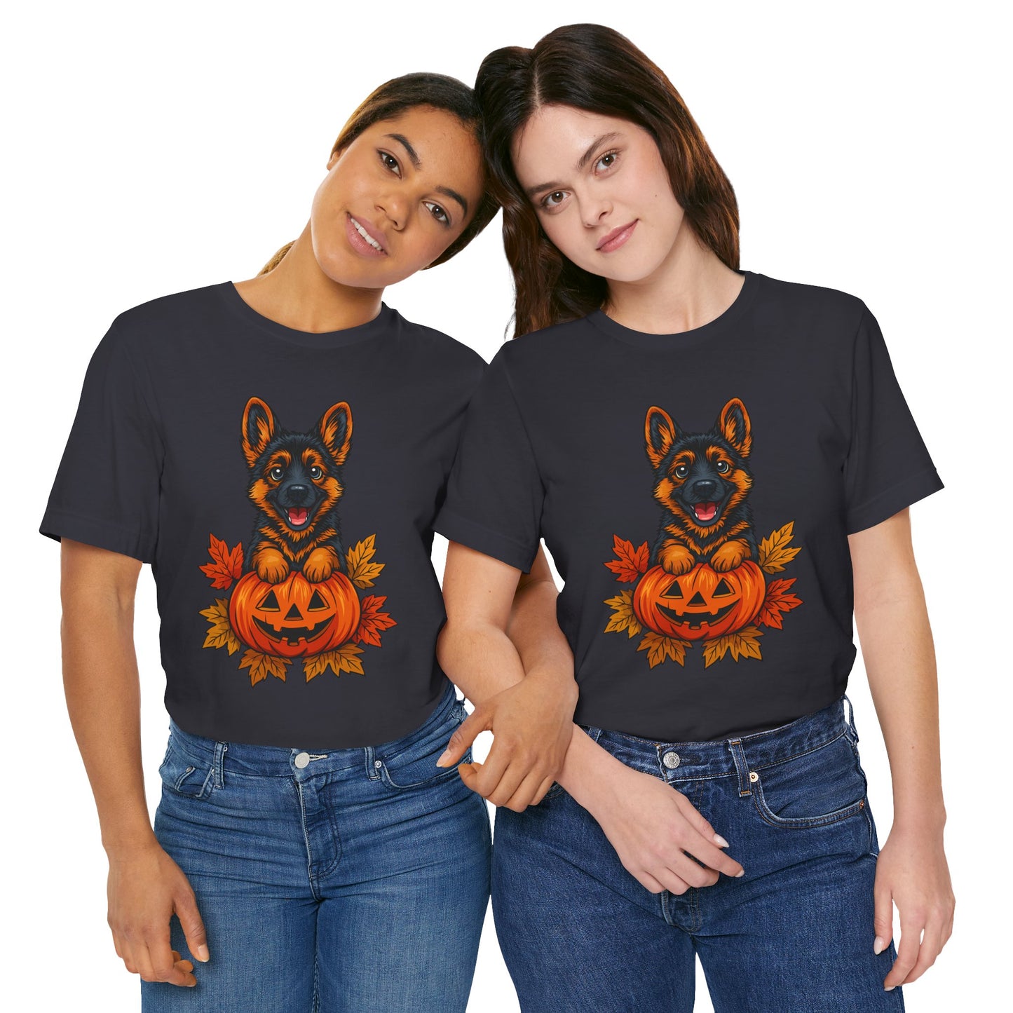 Unisex Jersey Short Sleeve Tee Halloween German Shepherd