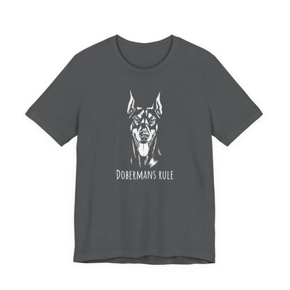 Unisex Jersey Short Sleeve Tee Dobermans Rule
