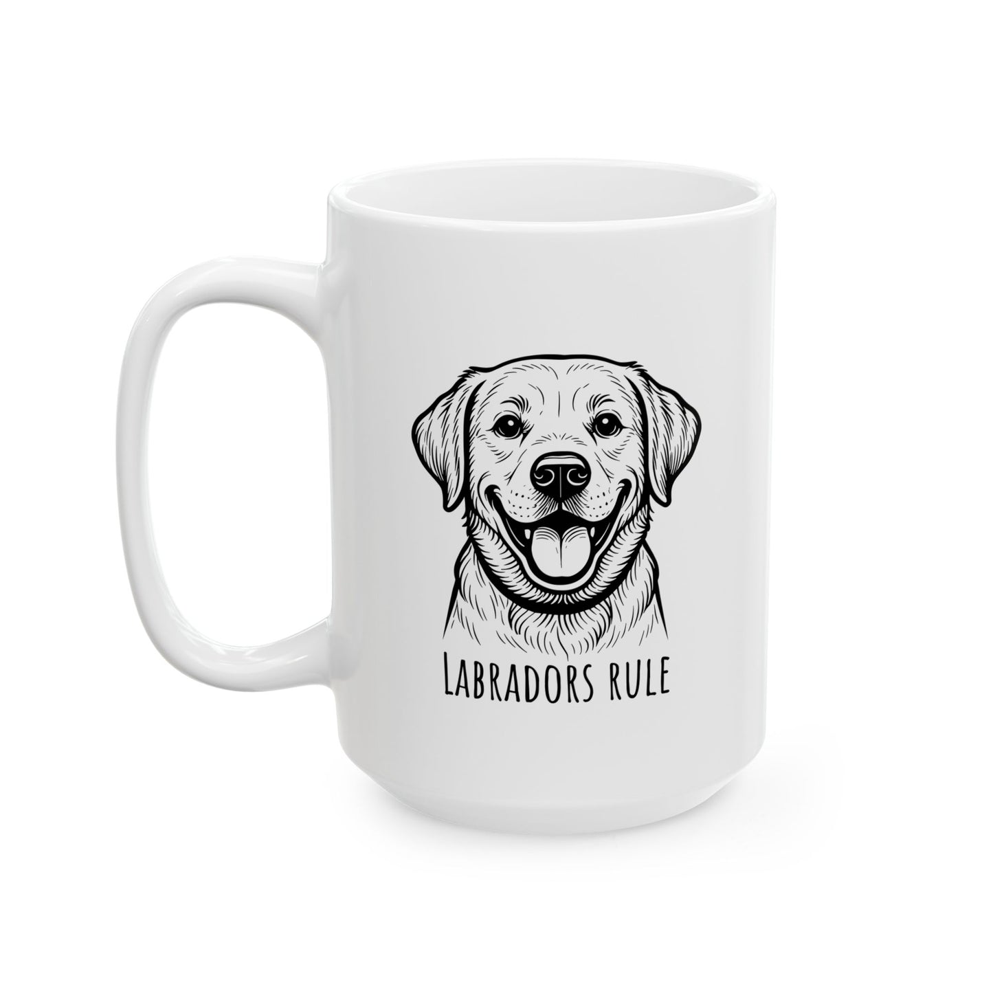 Ceramic Mug, (11oz, 15oz) Labradors Rule