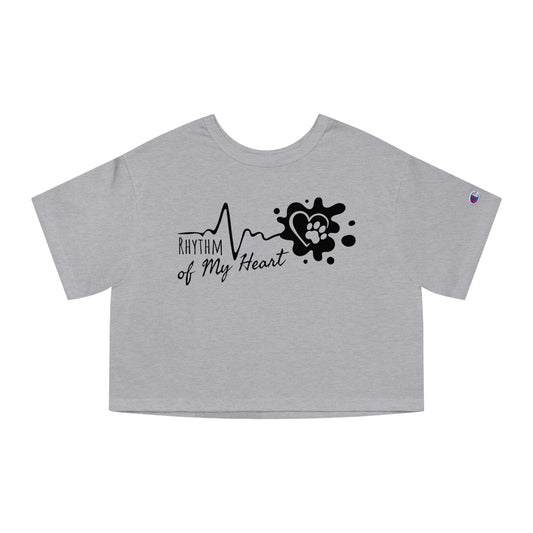 Champion Women's Heritage Cropped T-Shirt Rhythm of My Heart