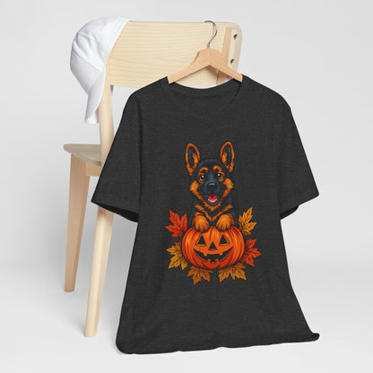 Unisex Jersey Short Sleeve Tee Halloween German Shepherd